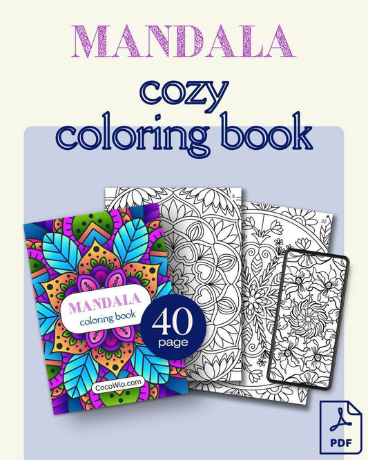 Mandala Coloring Books (FAMILY PACK) - CocoWio